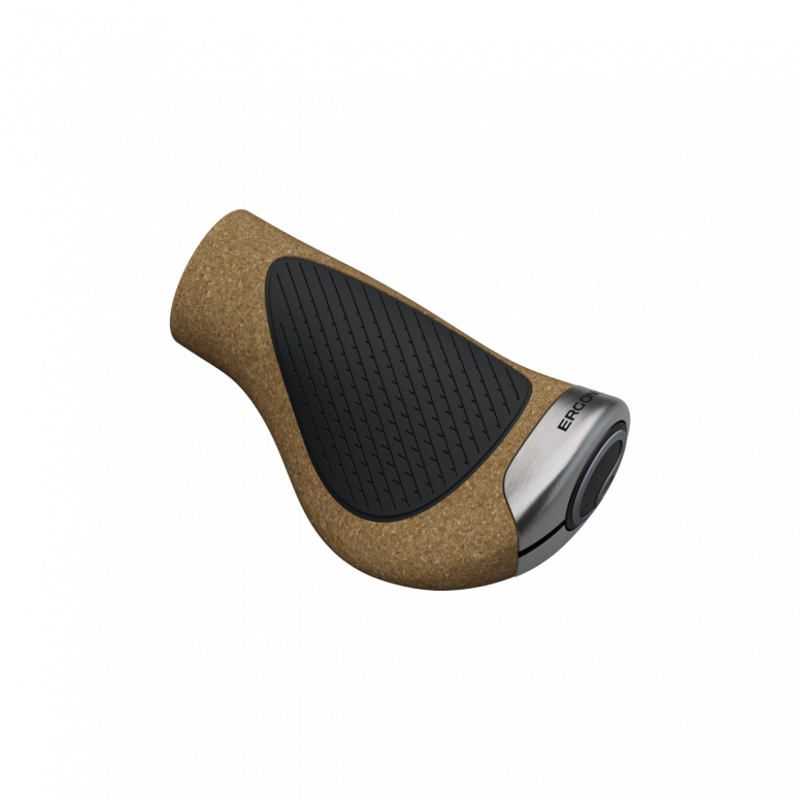 Ergon GP1 Evo Biokork Twistshift Grips Brown/Black for Nexus/Rohloff-3